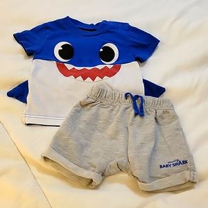 Baby Boy Baby Shark Set